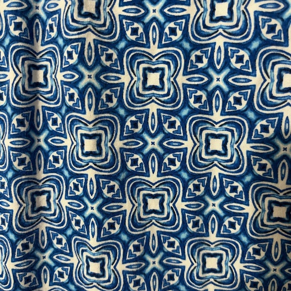 Lands' End Blue and White Patterned Sleeveless Dress size M - Picture 8 of 9